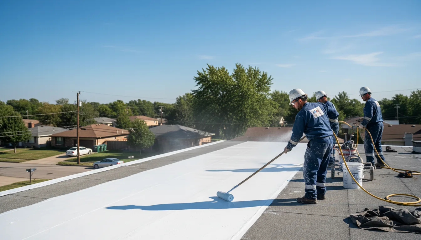 Commercial roof coating in Arcola, IL near me